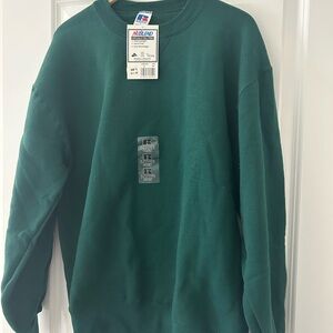 Vintage Russell Athletic Green Crewneck Sweatshirt- NWT- Size Large